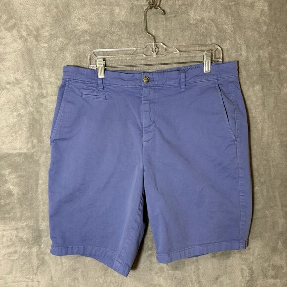Johnnie O Shorts Mens Size 38 Blue Chino Flat Front Cotton Golf Preppy Spring - Picture 2 of 10